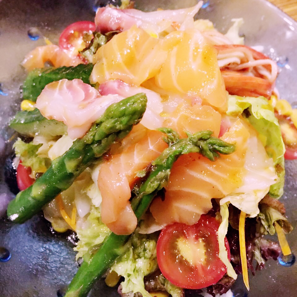 开到荼靡baby做的和风沙拉