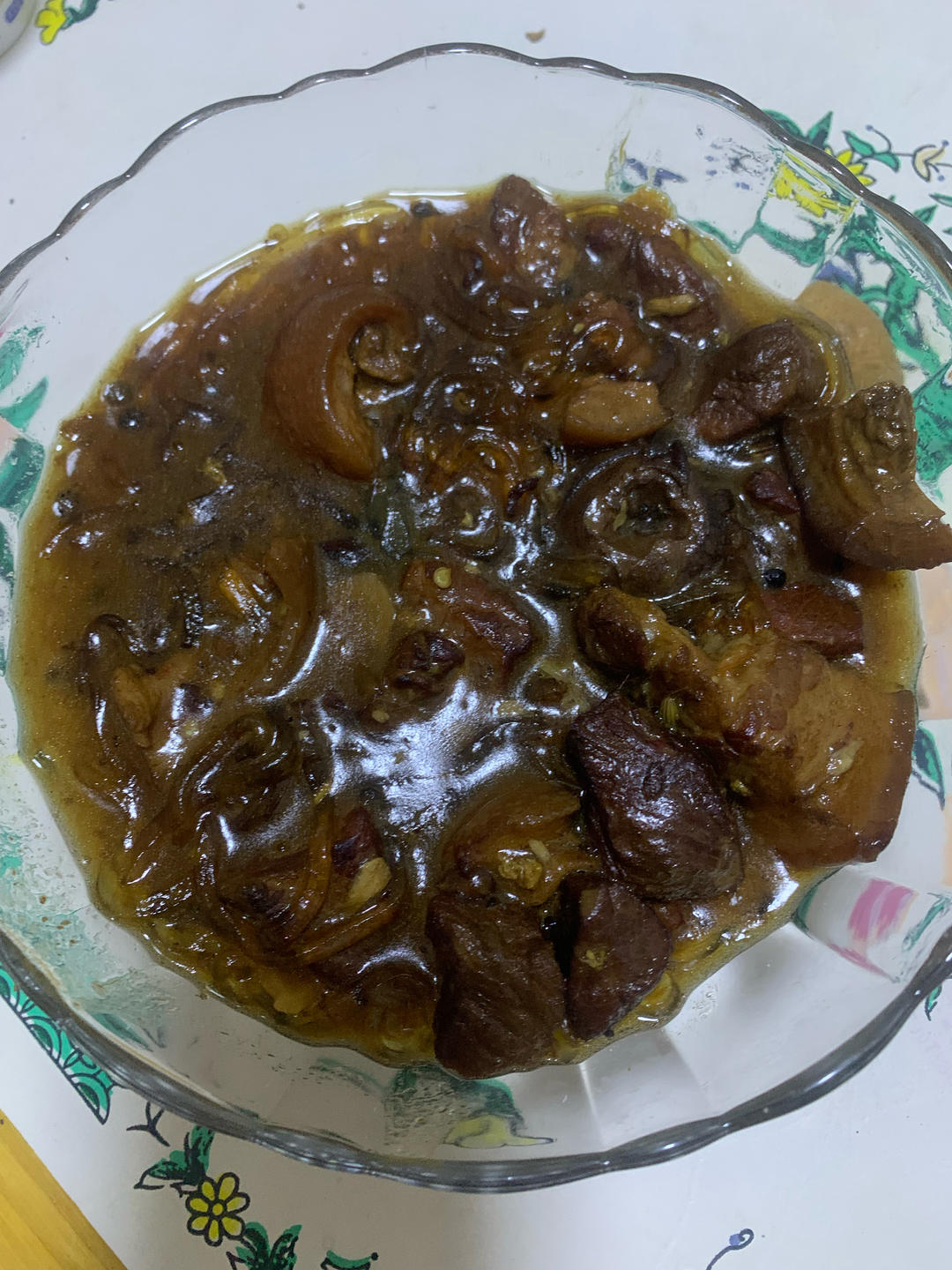 红烧肉炖干豆角粉条