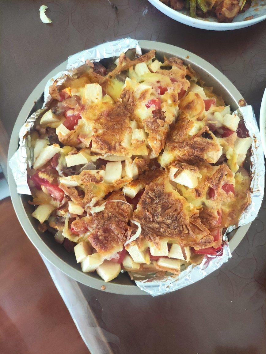 在家做披萨🍕做法超简单，保证你一学就会🙊🙊