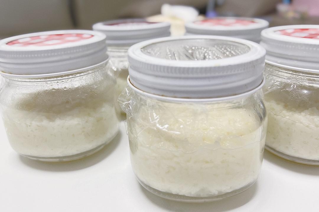 冬日健康一人食之懒人版快速自制甜酒酿玻璃瓶装