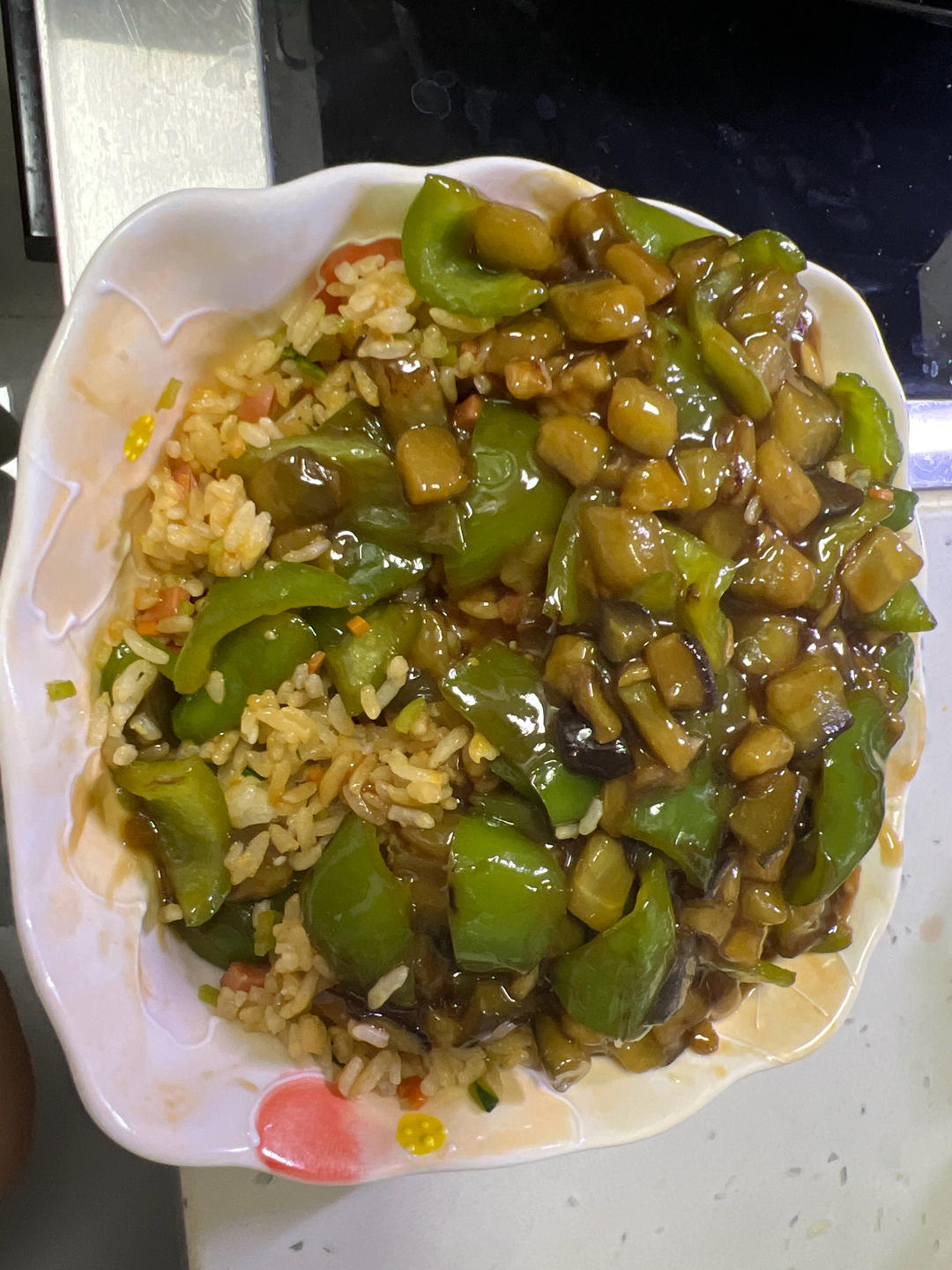 烧茄丁（不过油、💯好吃）