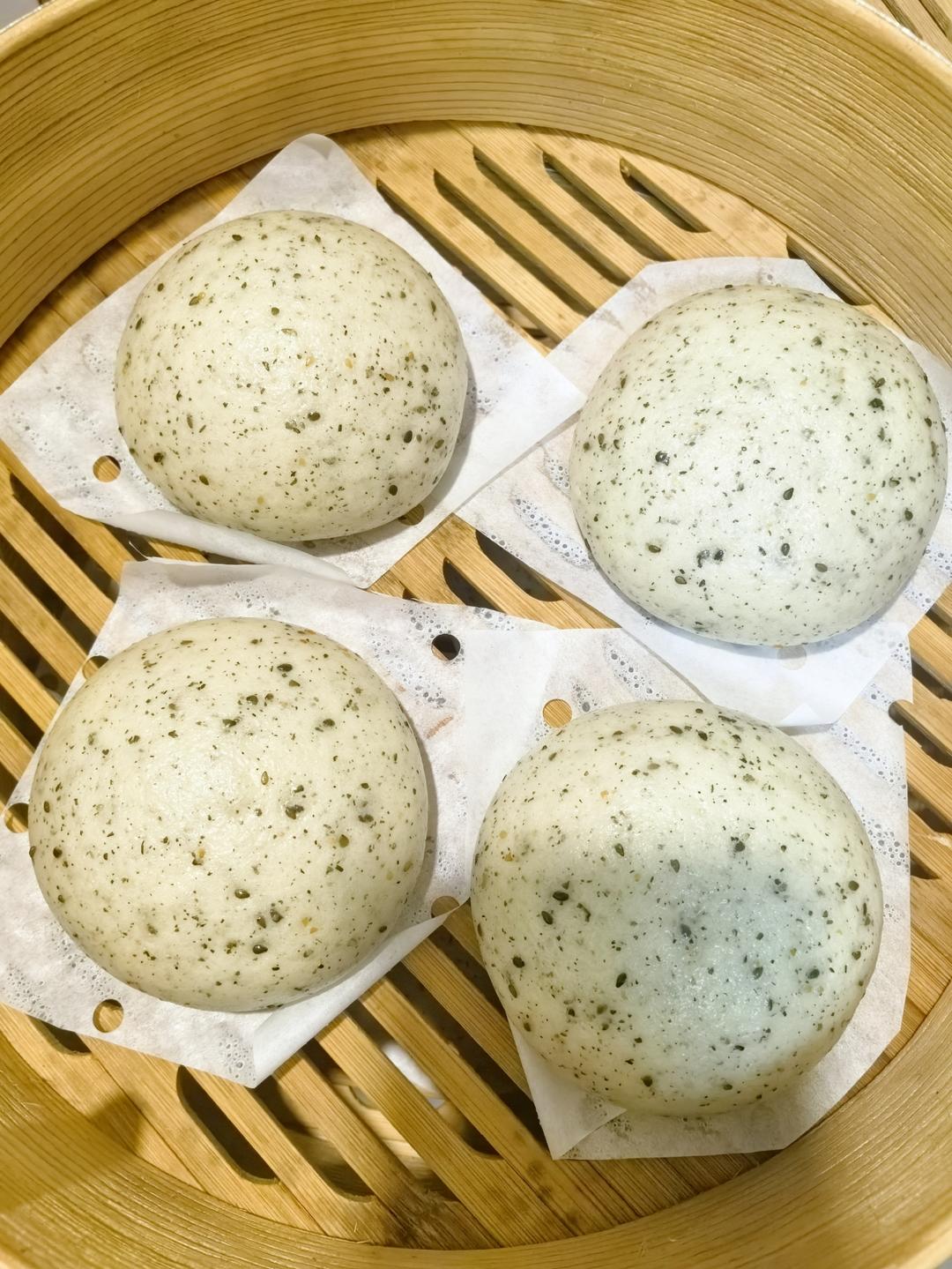 黑芝麻奶香馒头