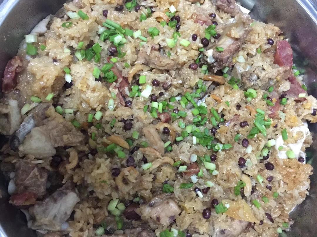 香蒸什锦糯米饭的做法
