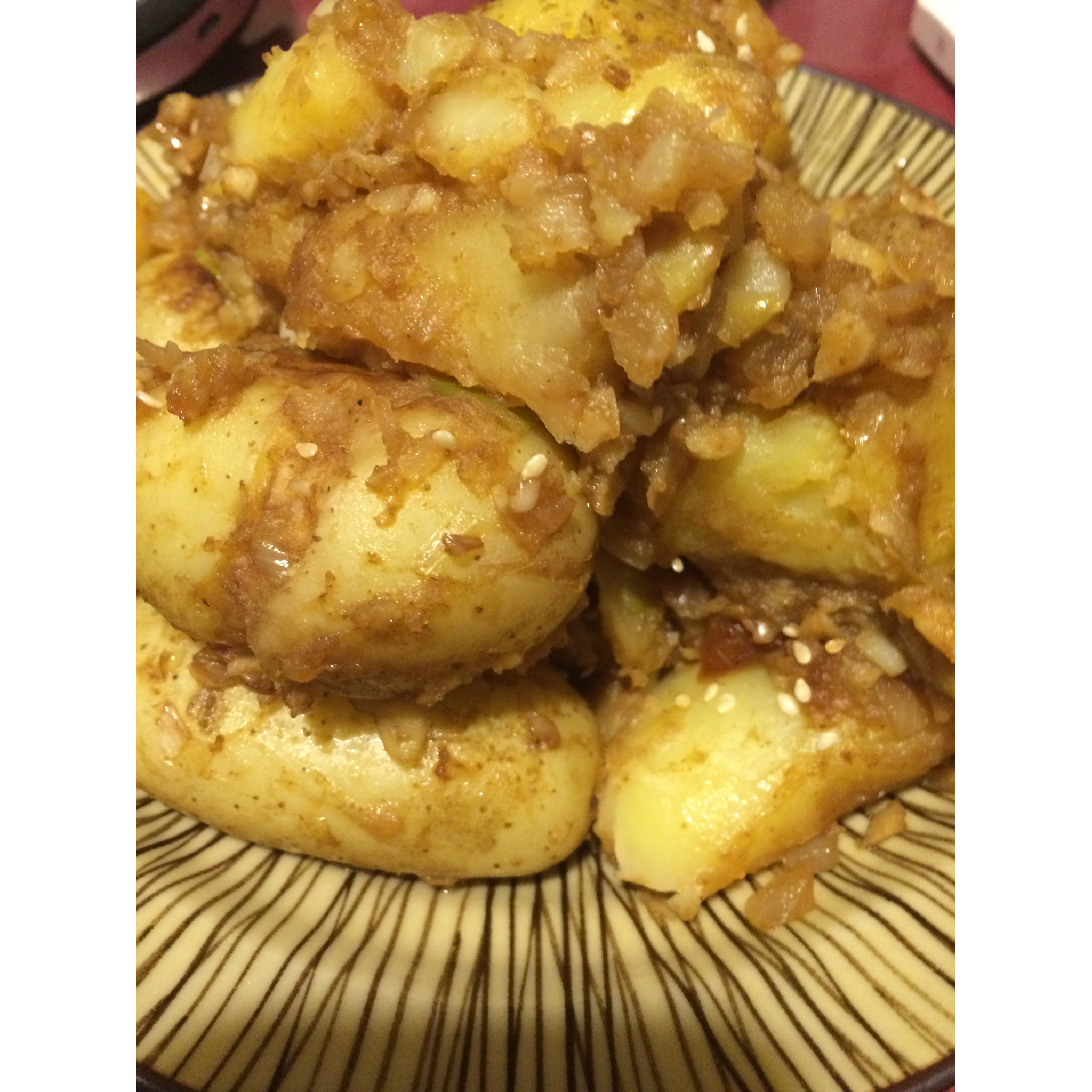 孜然香辣煎小土豆