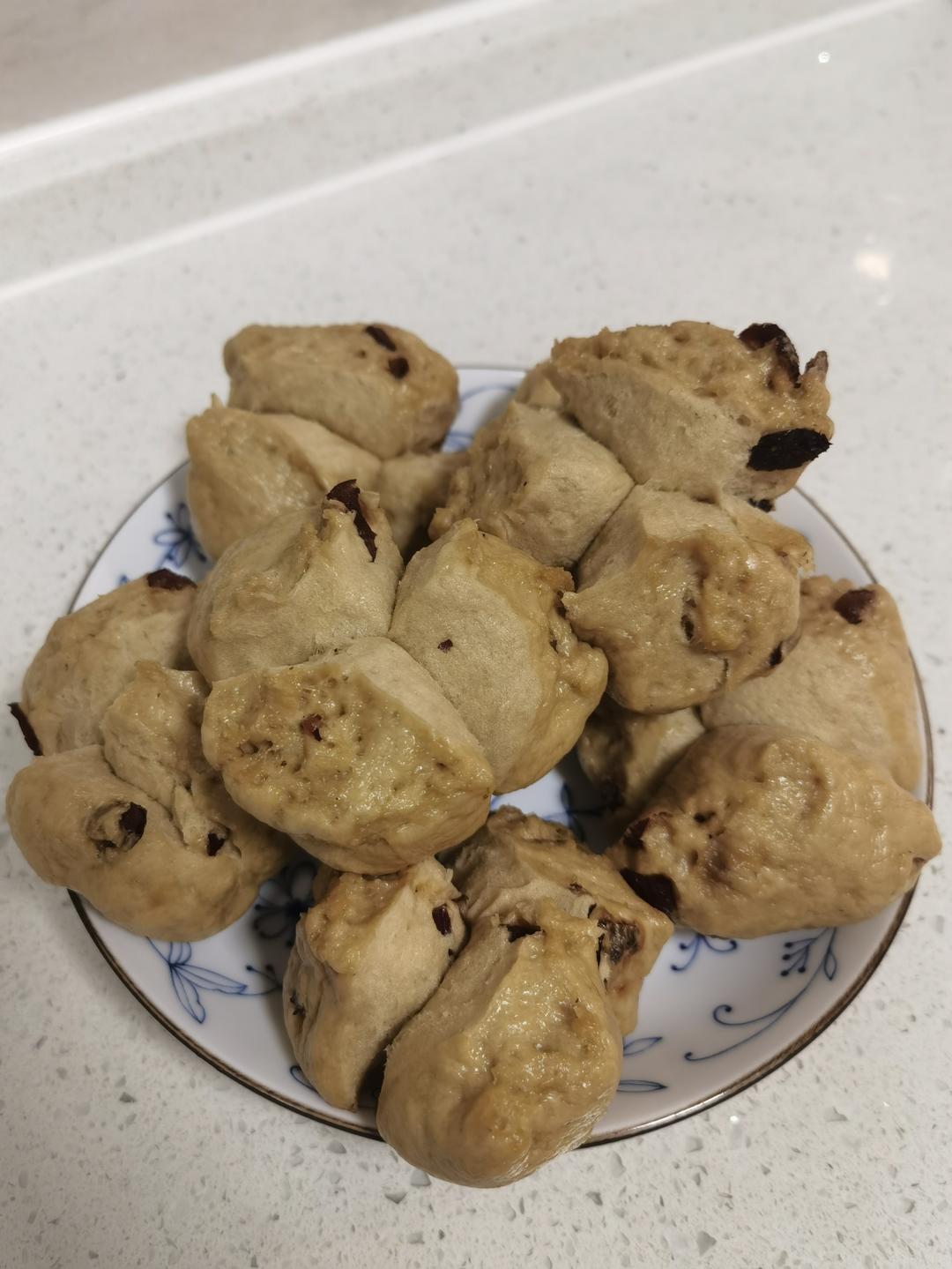 红糖开花馒头