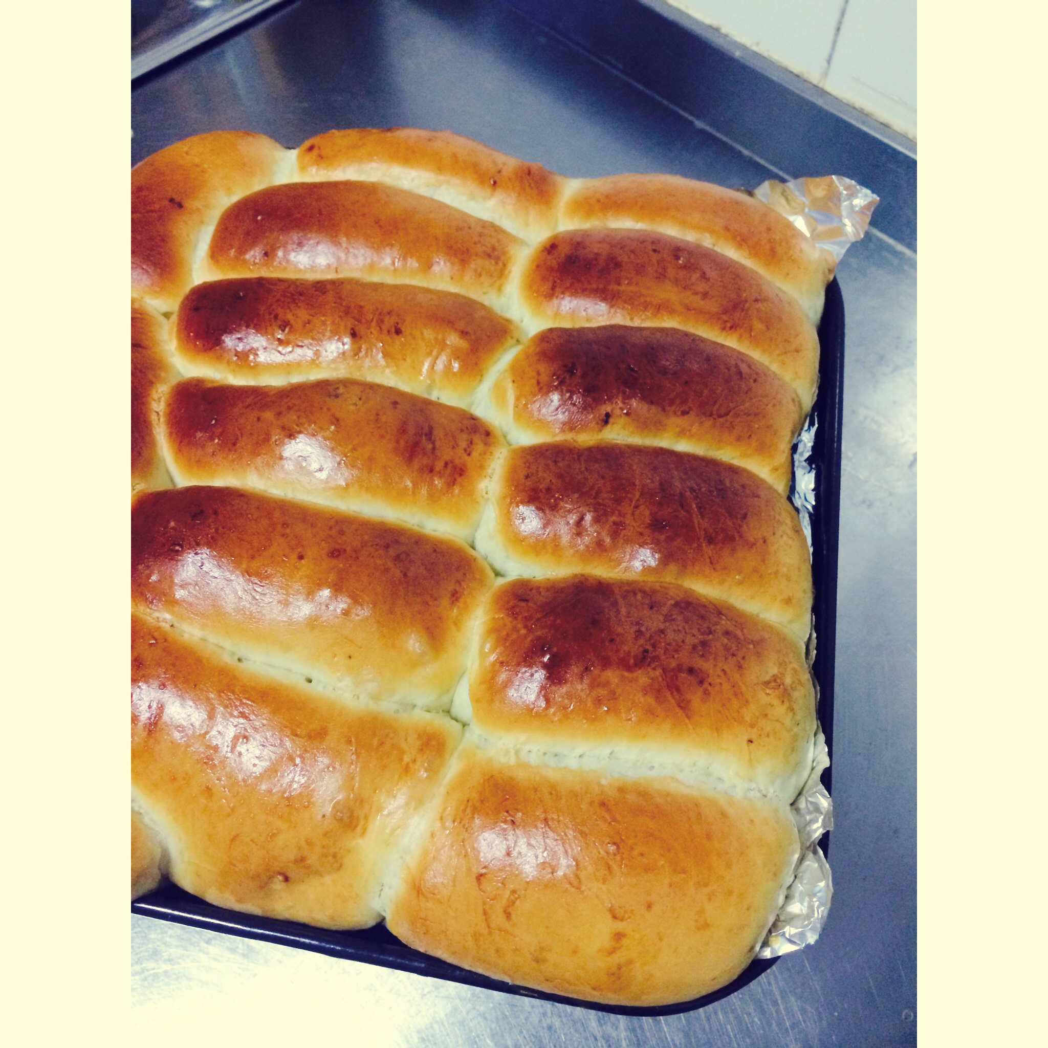 火腿肉松面包卷