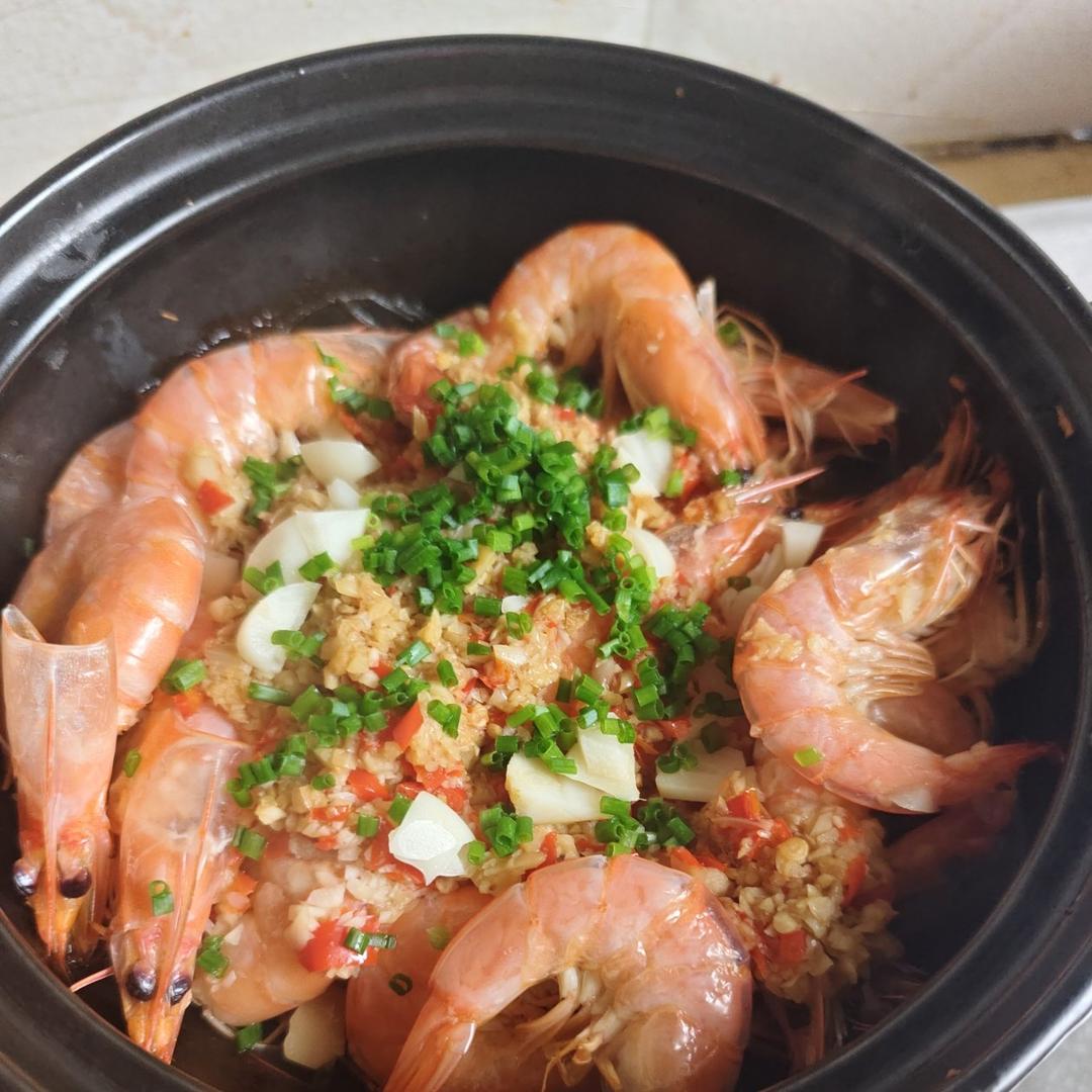 蒜蓉粉丝虾煲