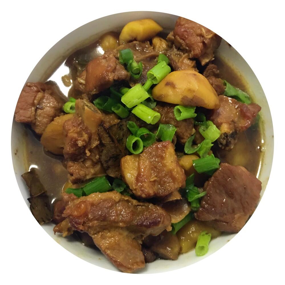 板栗烧排骨