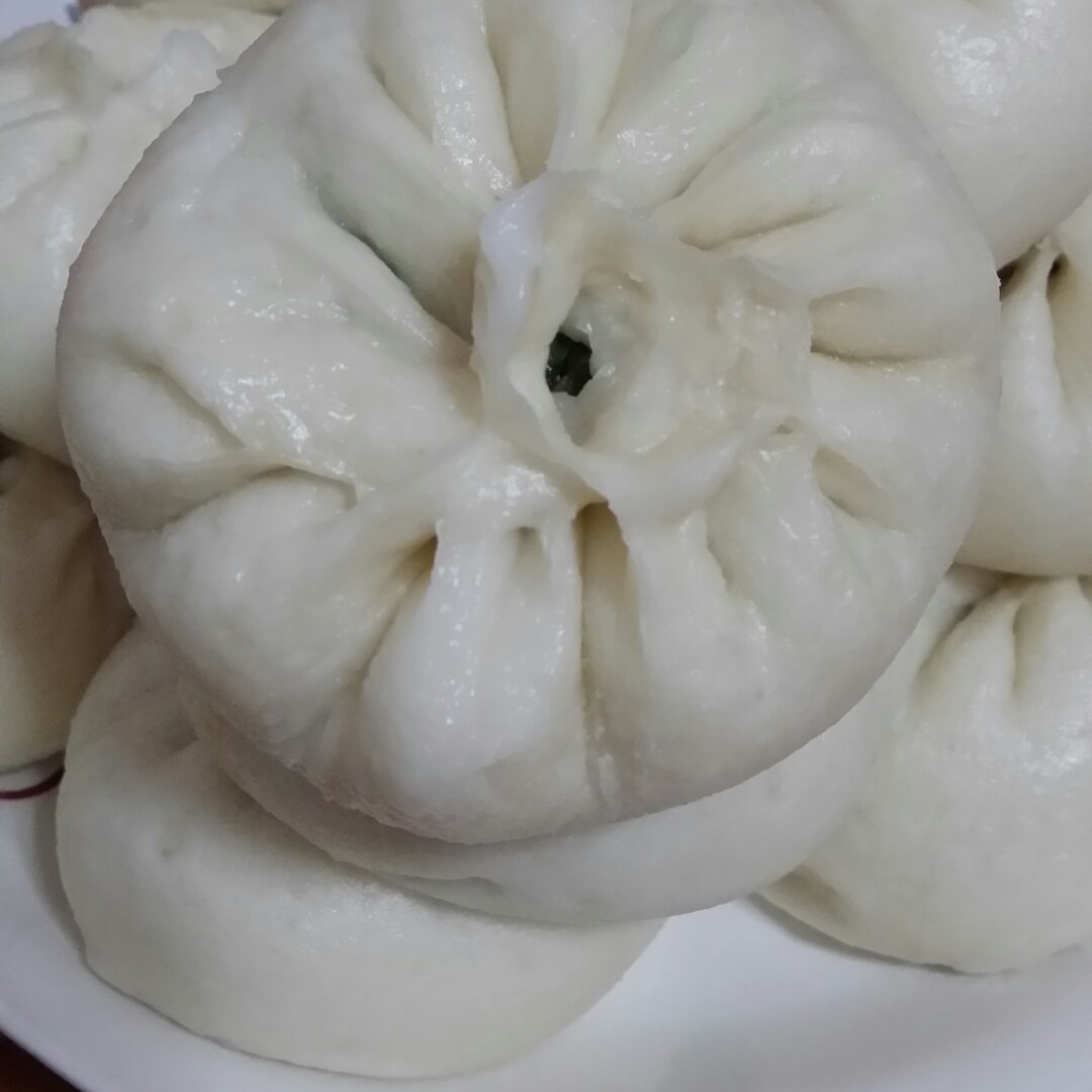 虾皮小白菜素包子