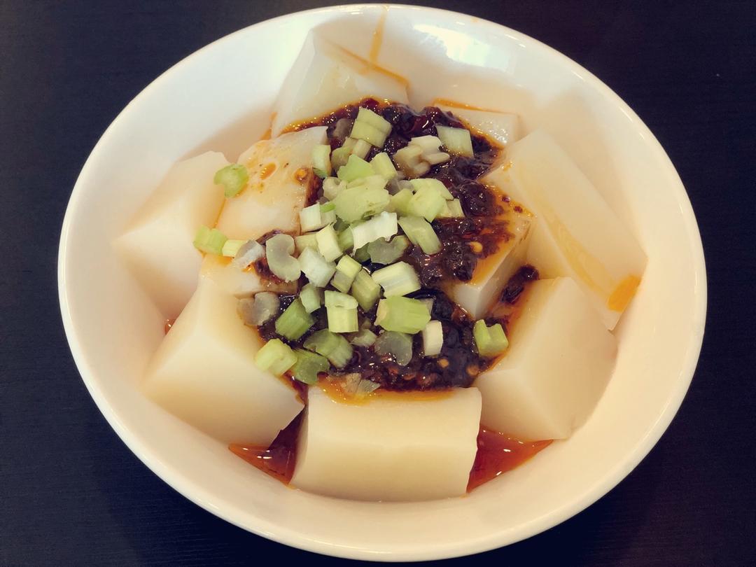 豆豉风味煮凉粉