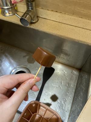 巧克力冰淇淋脆皮梦龙小方，最简单的方法的做法 步骤10
