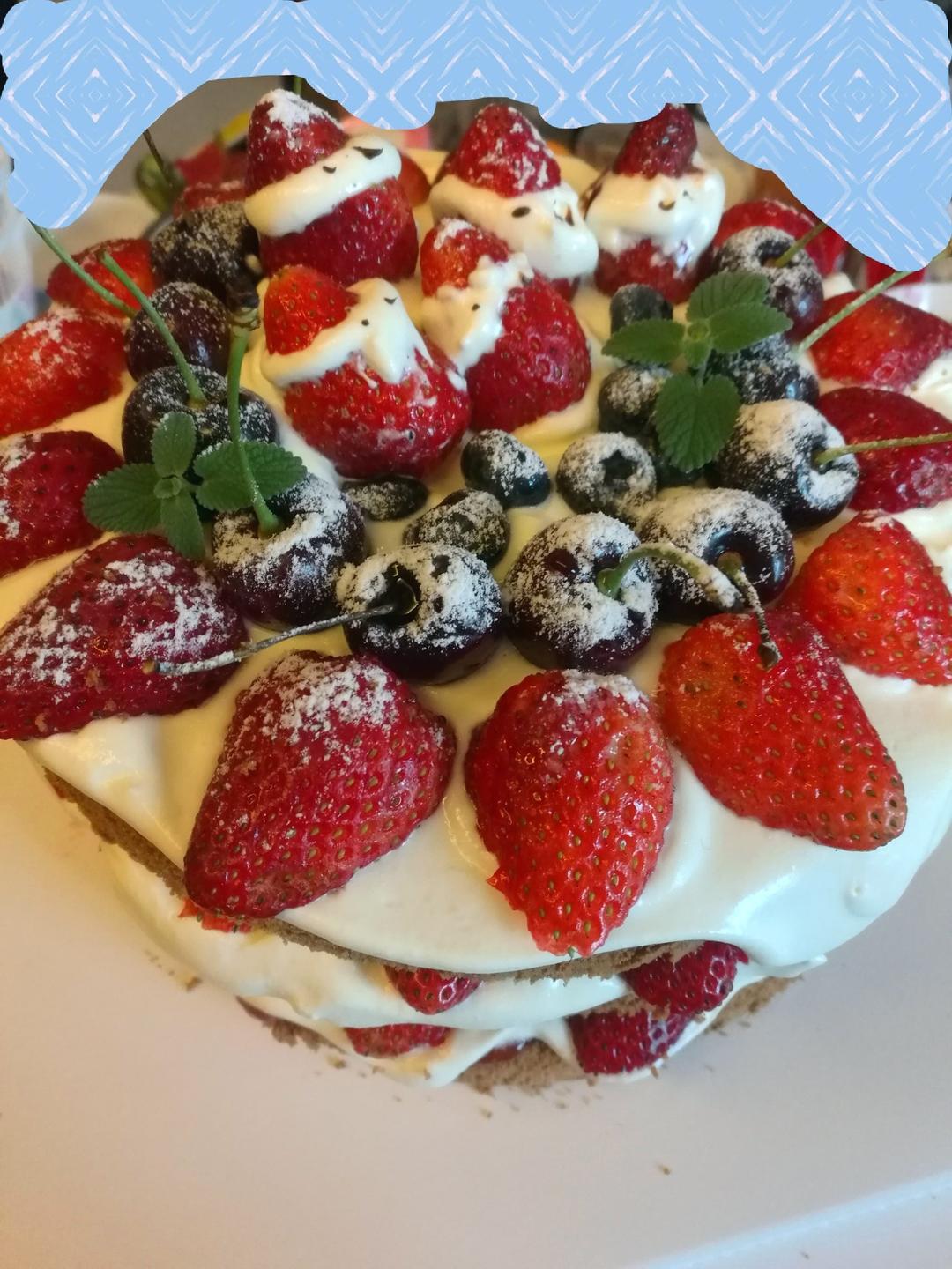 圣诞呆萌裸蛋糕