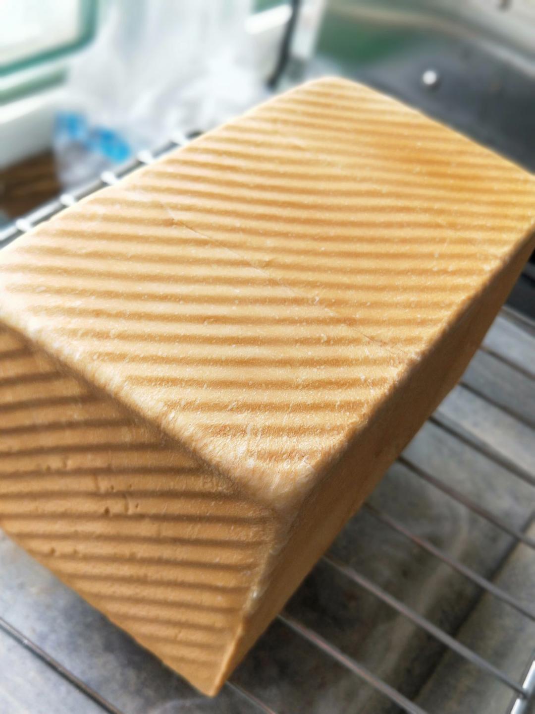 一次发酵纯奶手撕吐司面包（防止面团温度高的方法）B55