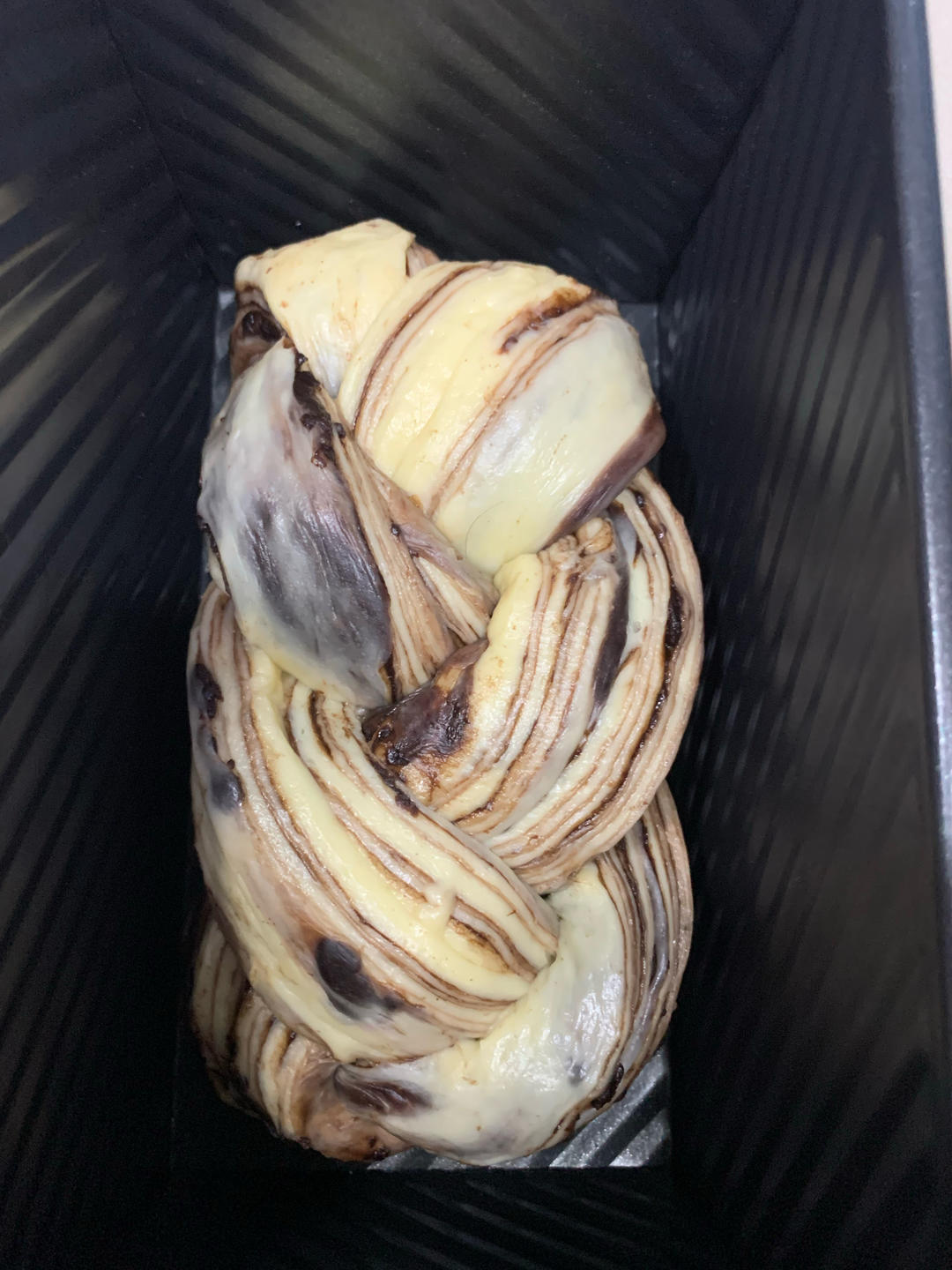 爆好吃大理石纹巧克力吐司