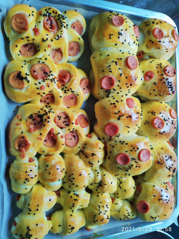 花朵肠仔包【松下微蒸烤箱DS900】