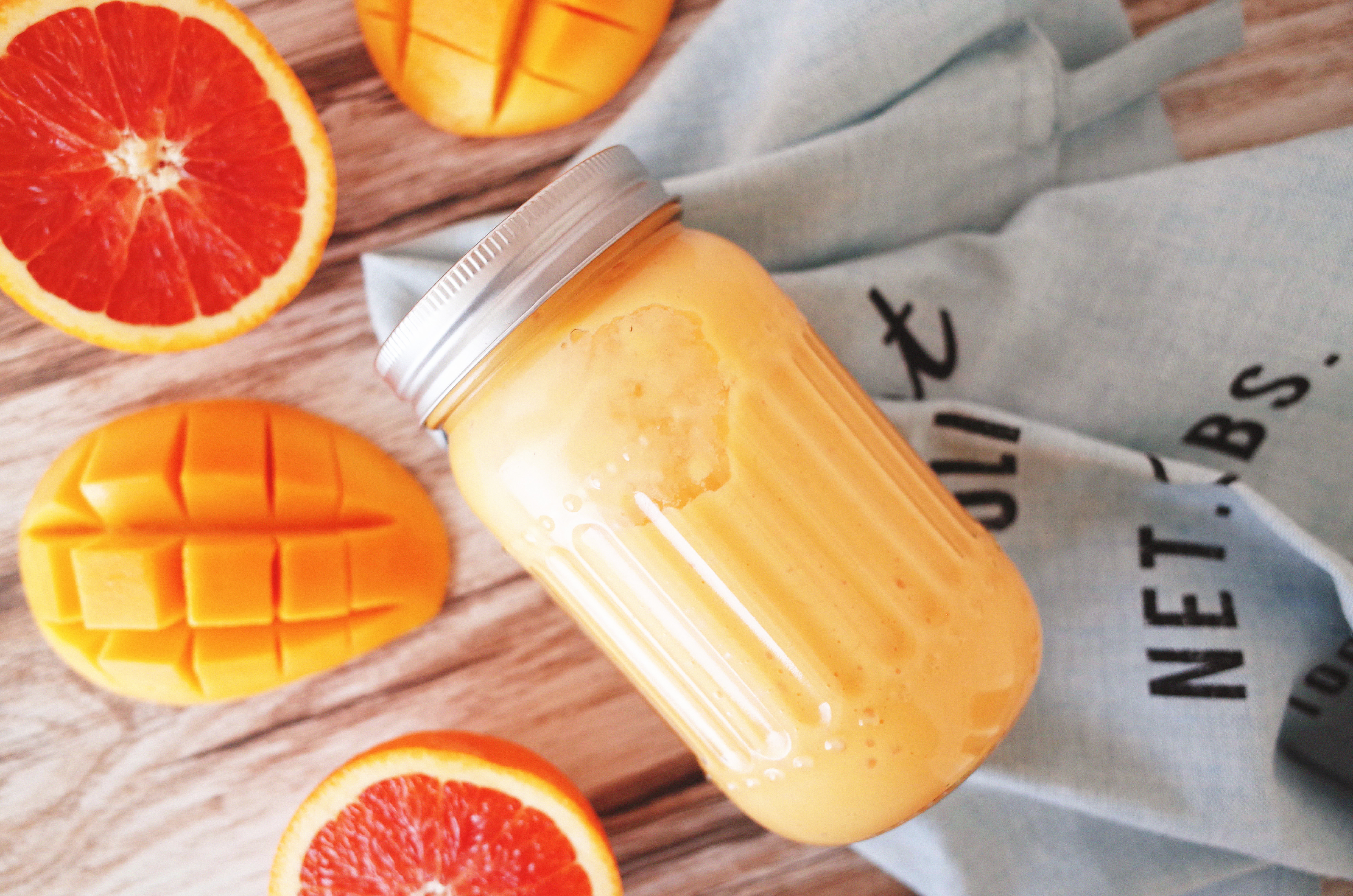 芒果甜橙酸奶饮