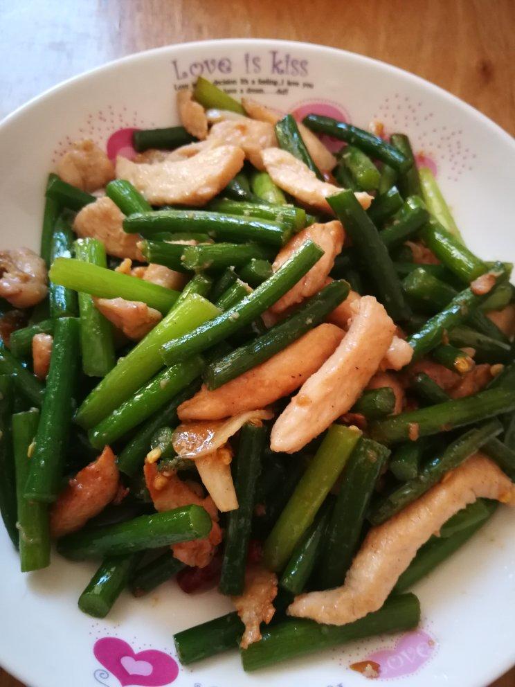 蒜苔炒肉