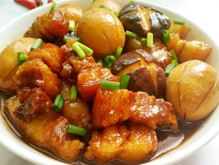 其实也不是很难的红烧肉烧蛋