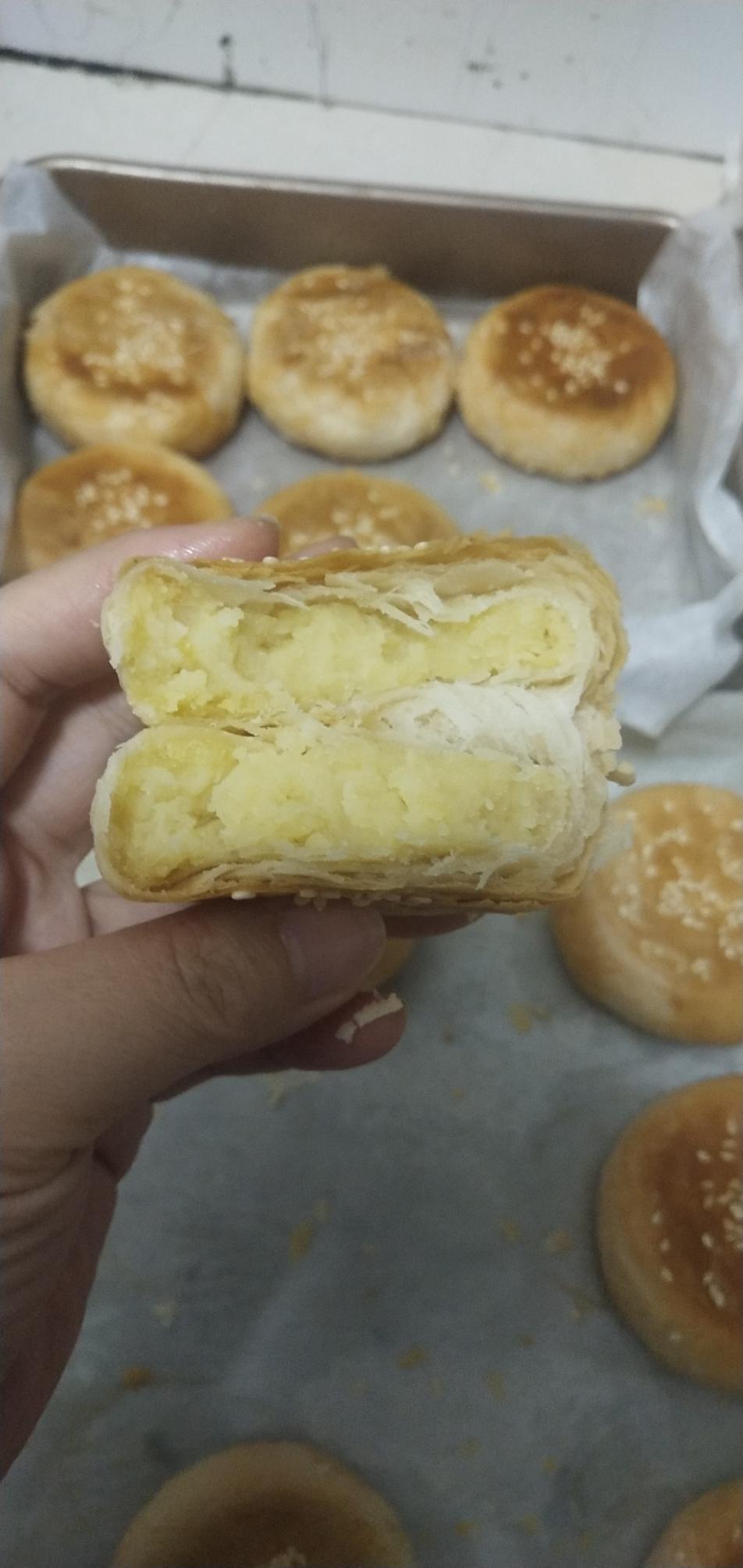 解锁老字号酥皮绿豆饼，一次就成功，我飘了!