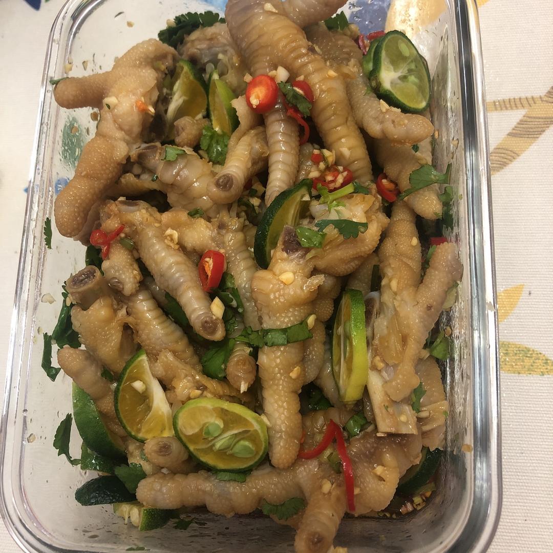 香辣蒜香凉拌爽脆鸡脚