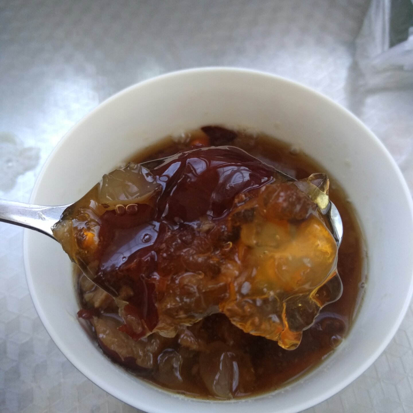 桃胶皂角米蔓越莓养颜羹