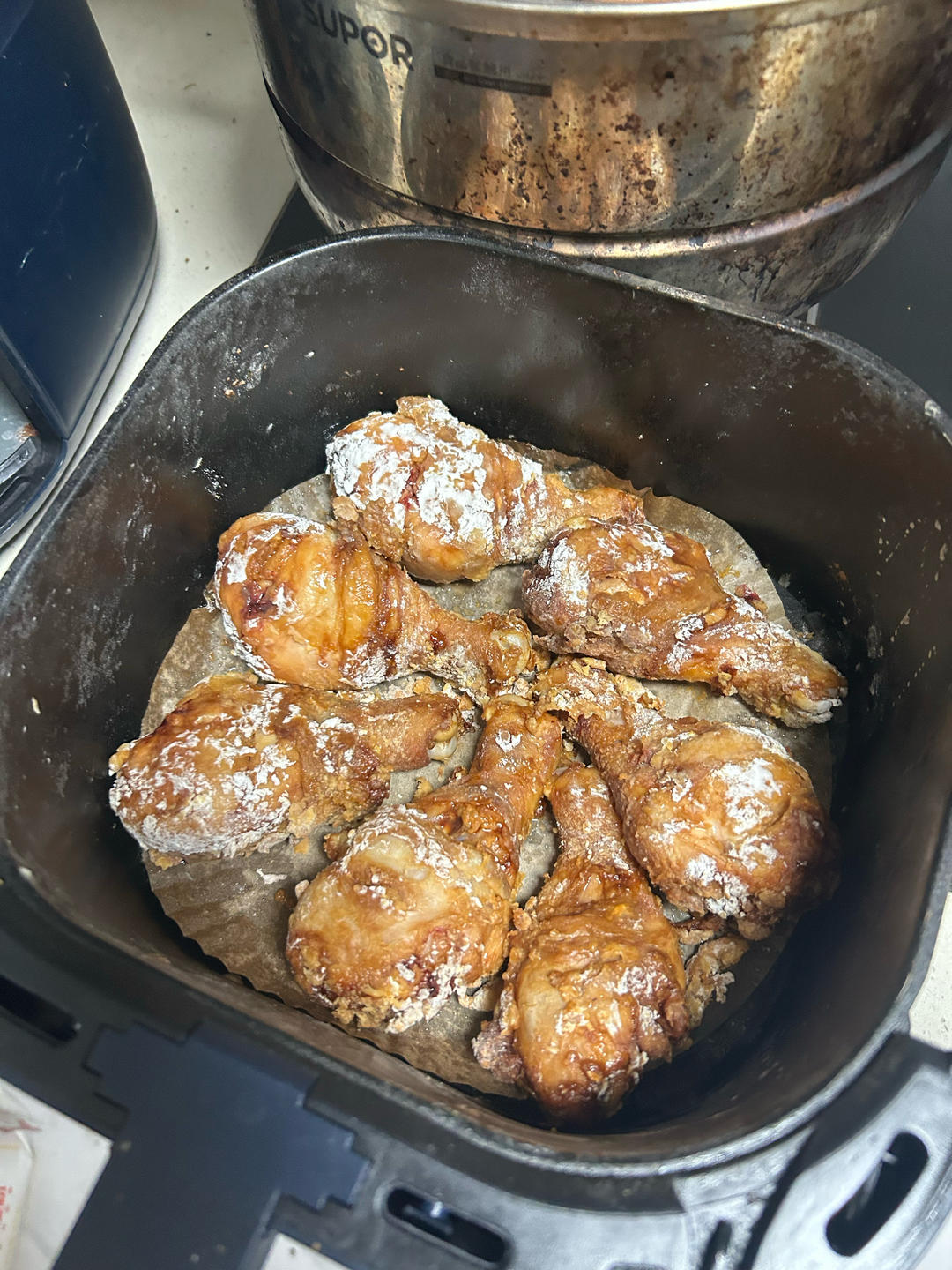 空气炸锅烤鸡腿，鲜嫩多汁