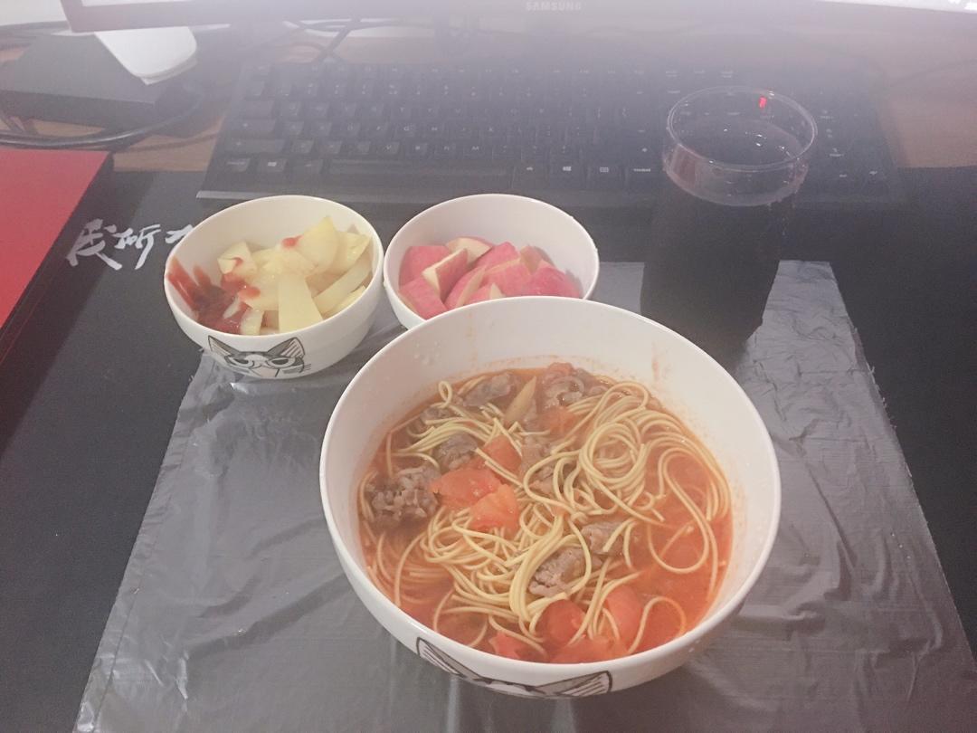 超简单的番茄牛肉面