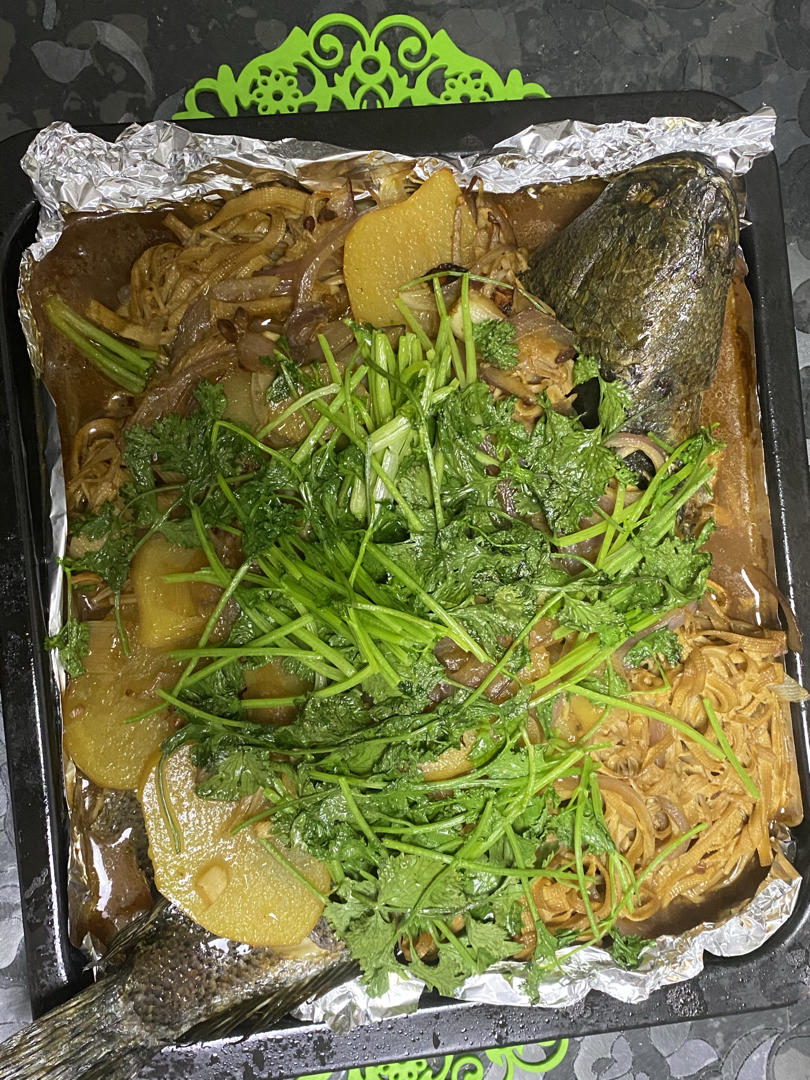 重庆烤鱼(烤箱版)爆好吃，爆简单