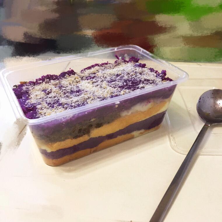 芋泥盒子麻薯肉松燕麦