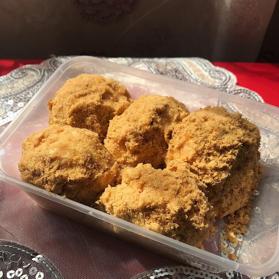 肉松小贝（自制低糖卡仕达酱）