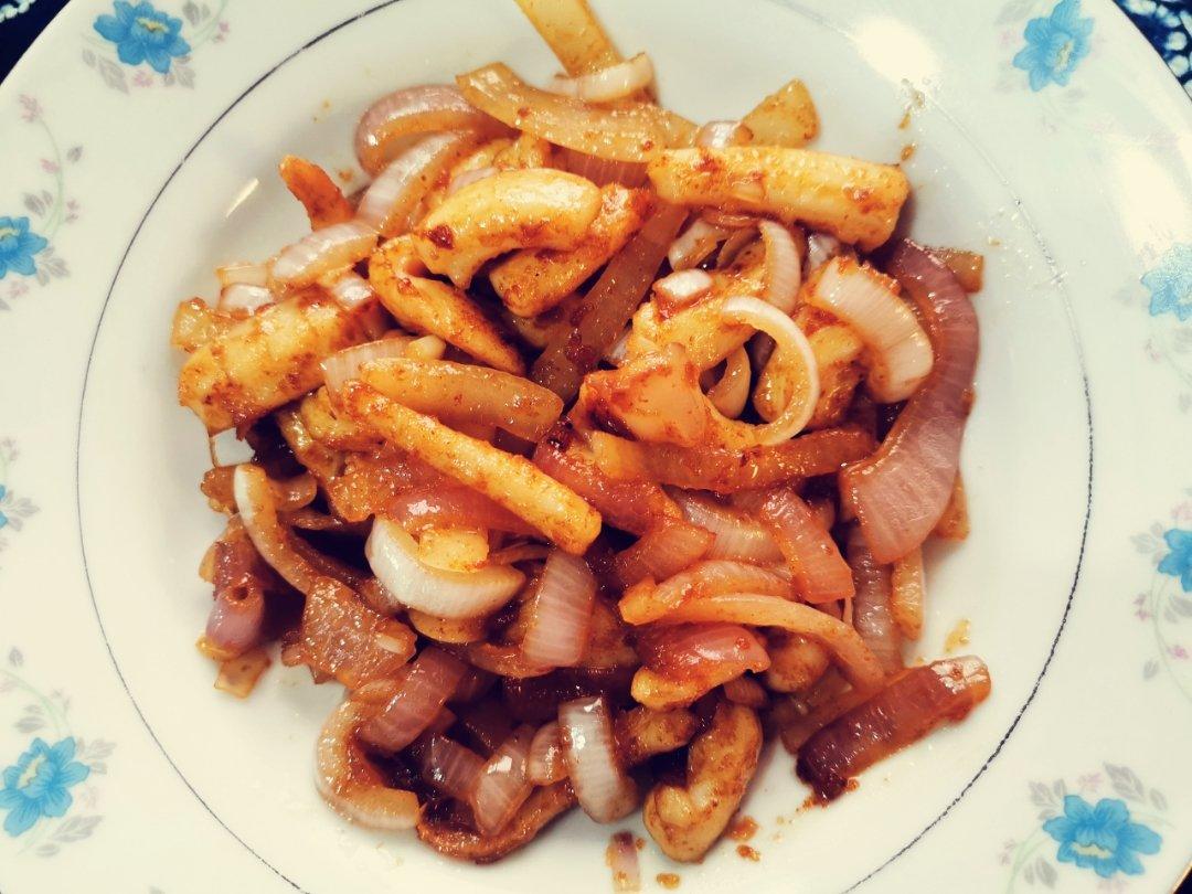 香辣鱿鱼须 赛过铁板的味道
