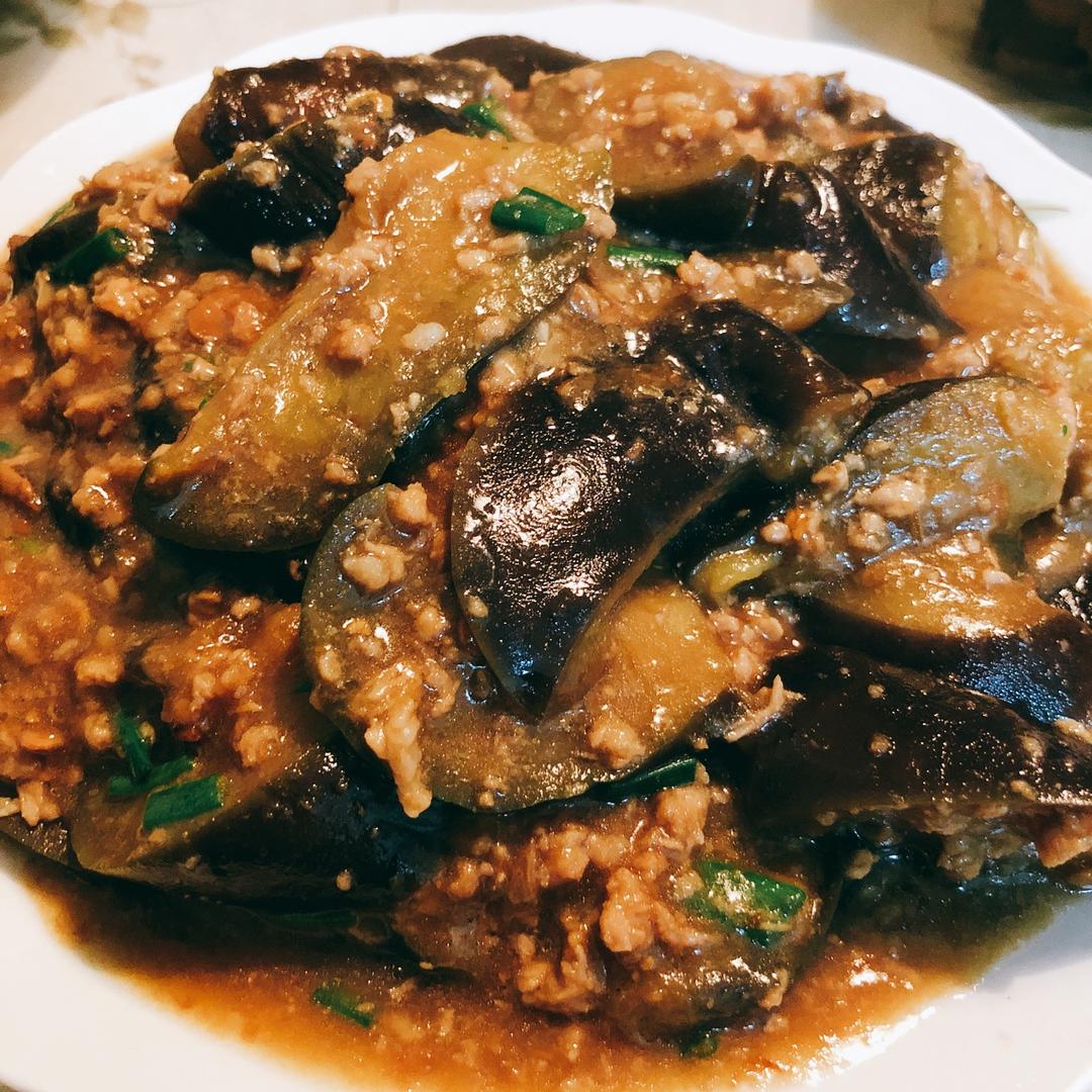 红烧肉沫茄子