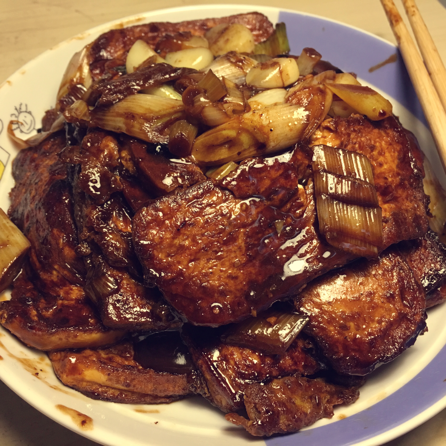 蚝油嫩豆腐