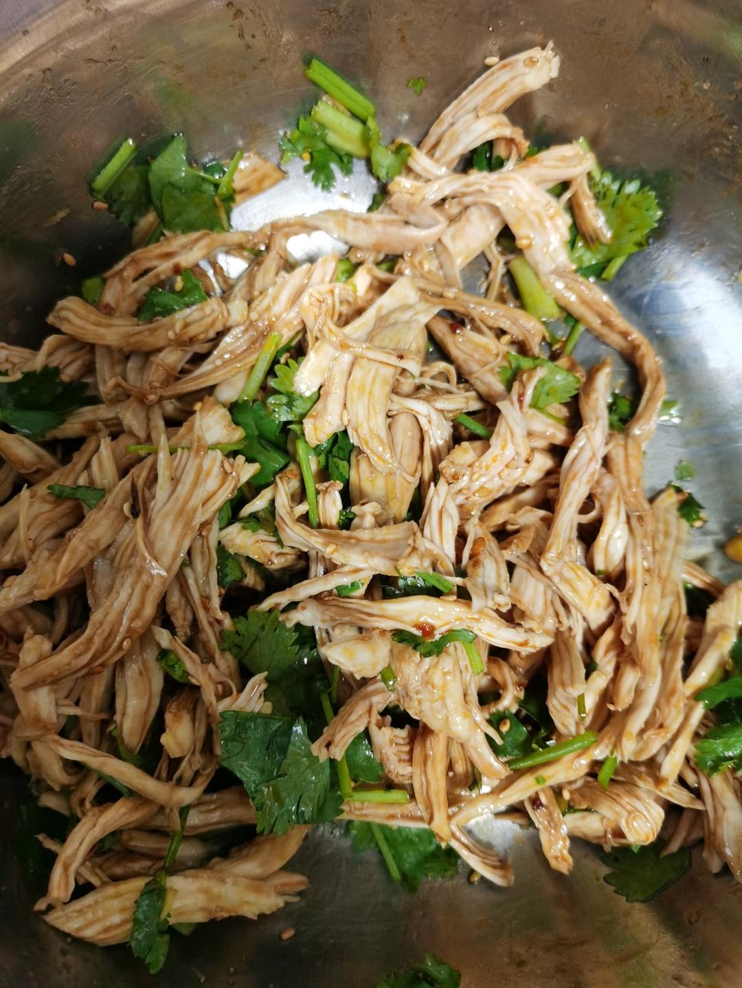 鸡胸肉这样做巨好吃❗️凉拌鸡丝😋低脂高蛋白