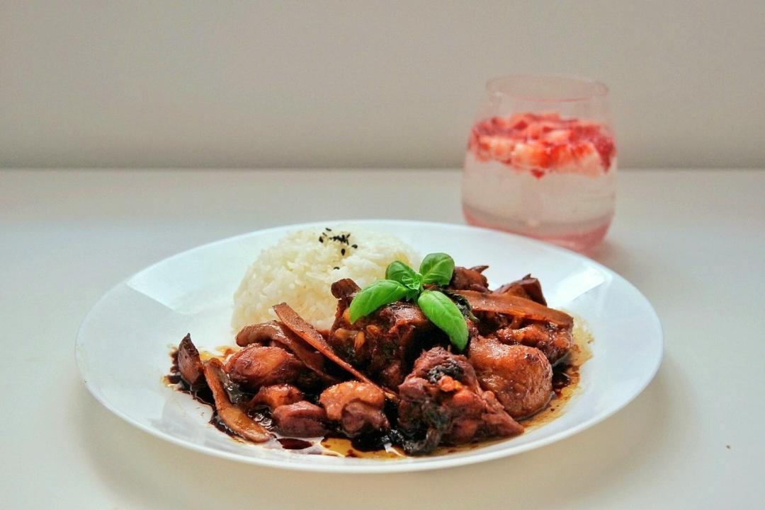 电饭锅版三杯鸡