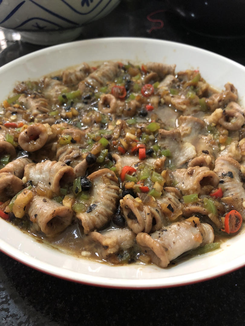 豉汁蒸粉肠