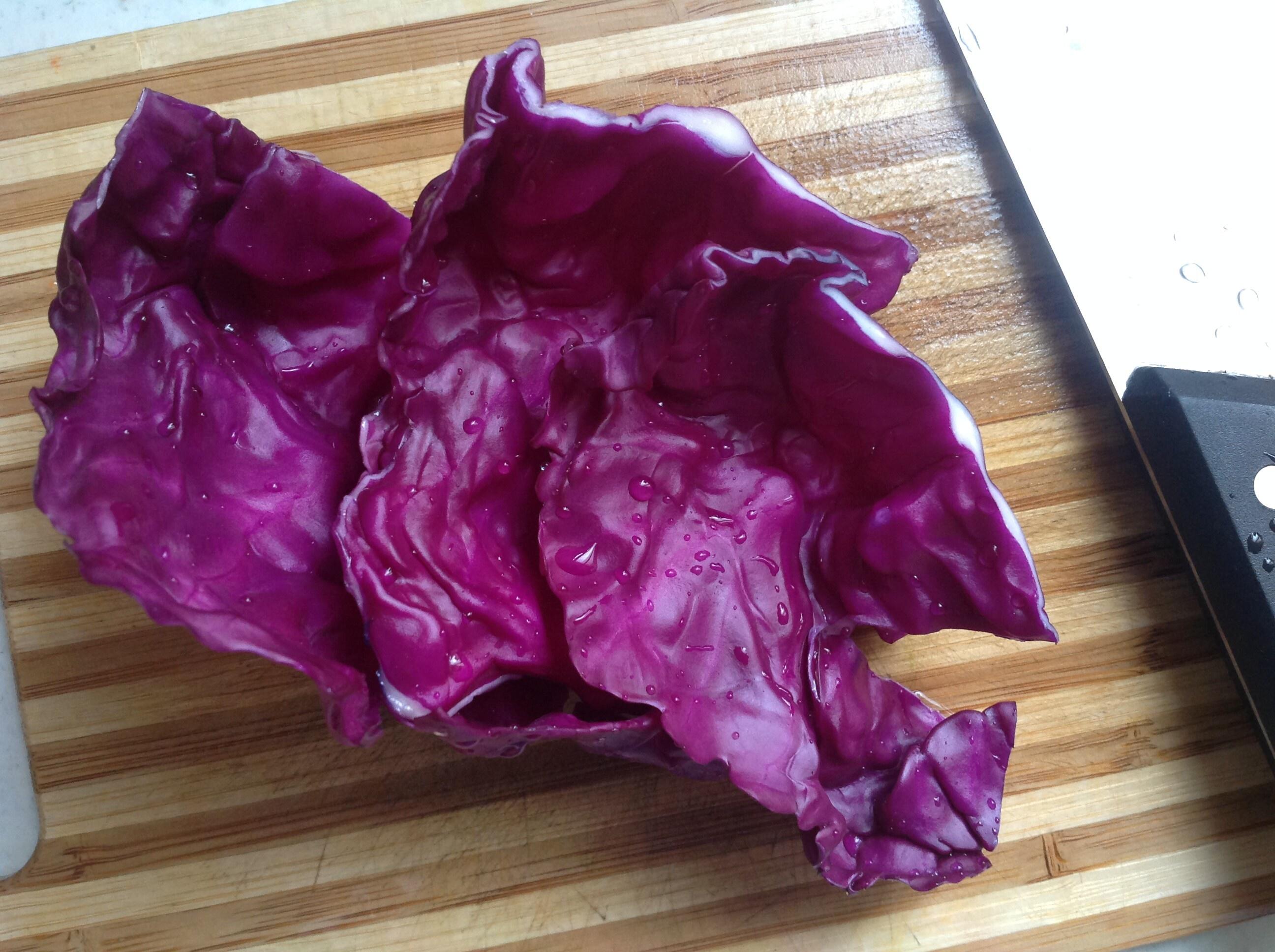 【快手辅食】紫甘蓝胡萝卜豆腐饭（10m+）的做法 步骤3