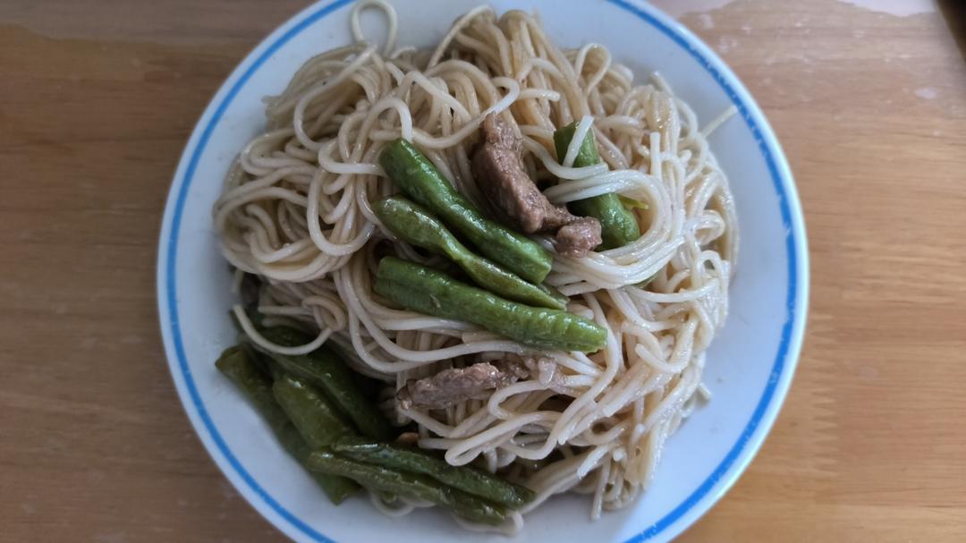 地道老北京扁豆焖面 豆角焖面 太好吃小心吃撑哦