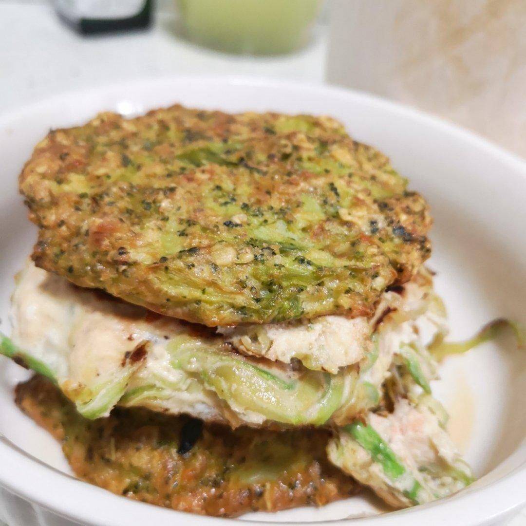 【健身餐】西葫芦鸡胸汉堡肉饼