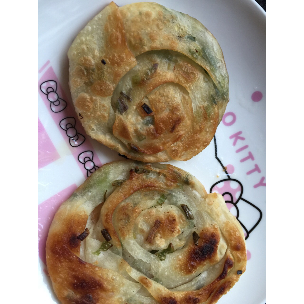 饺子皮葱油饼
