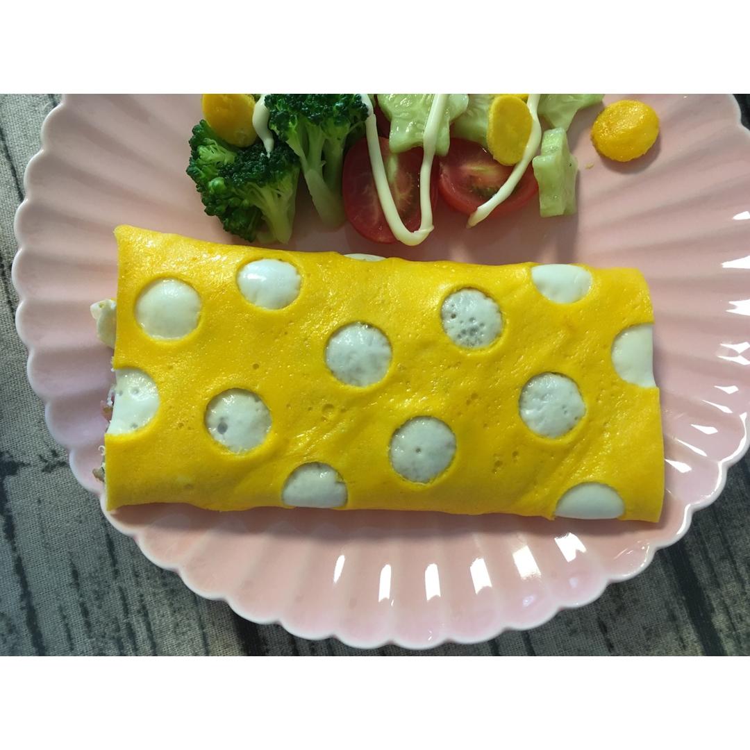 水玉波点蛋包饭