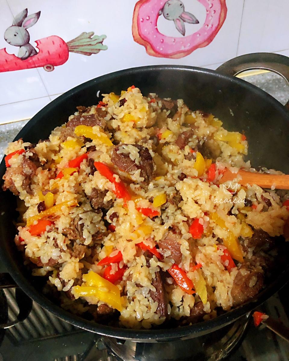 风干牛肉抓饭