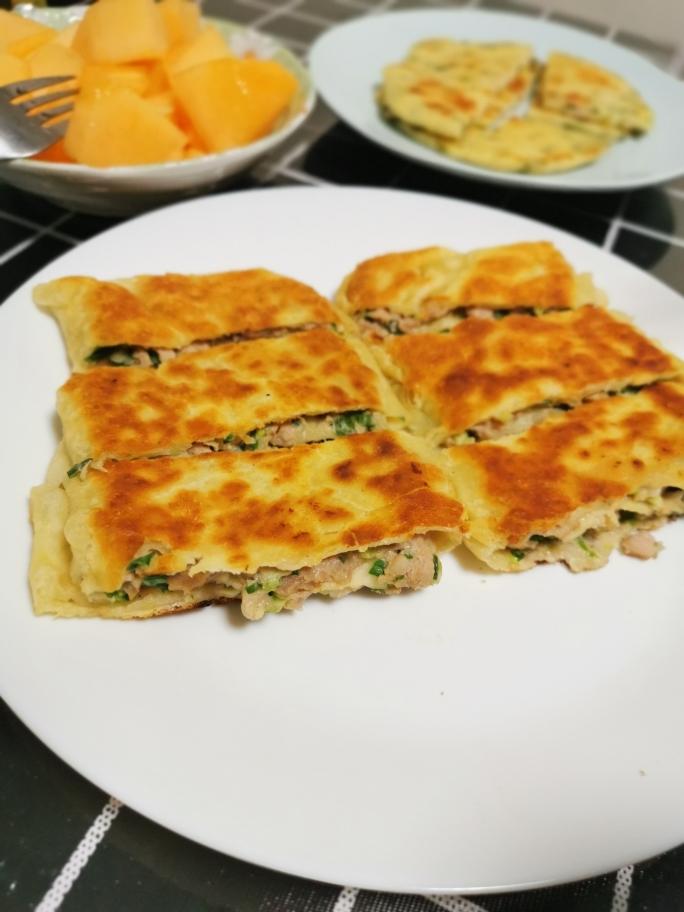 经典好吃的香葱肉饼