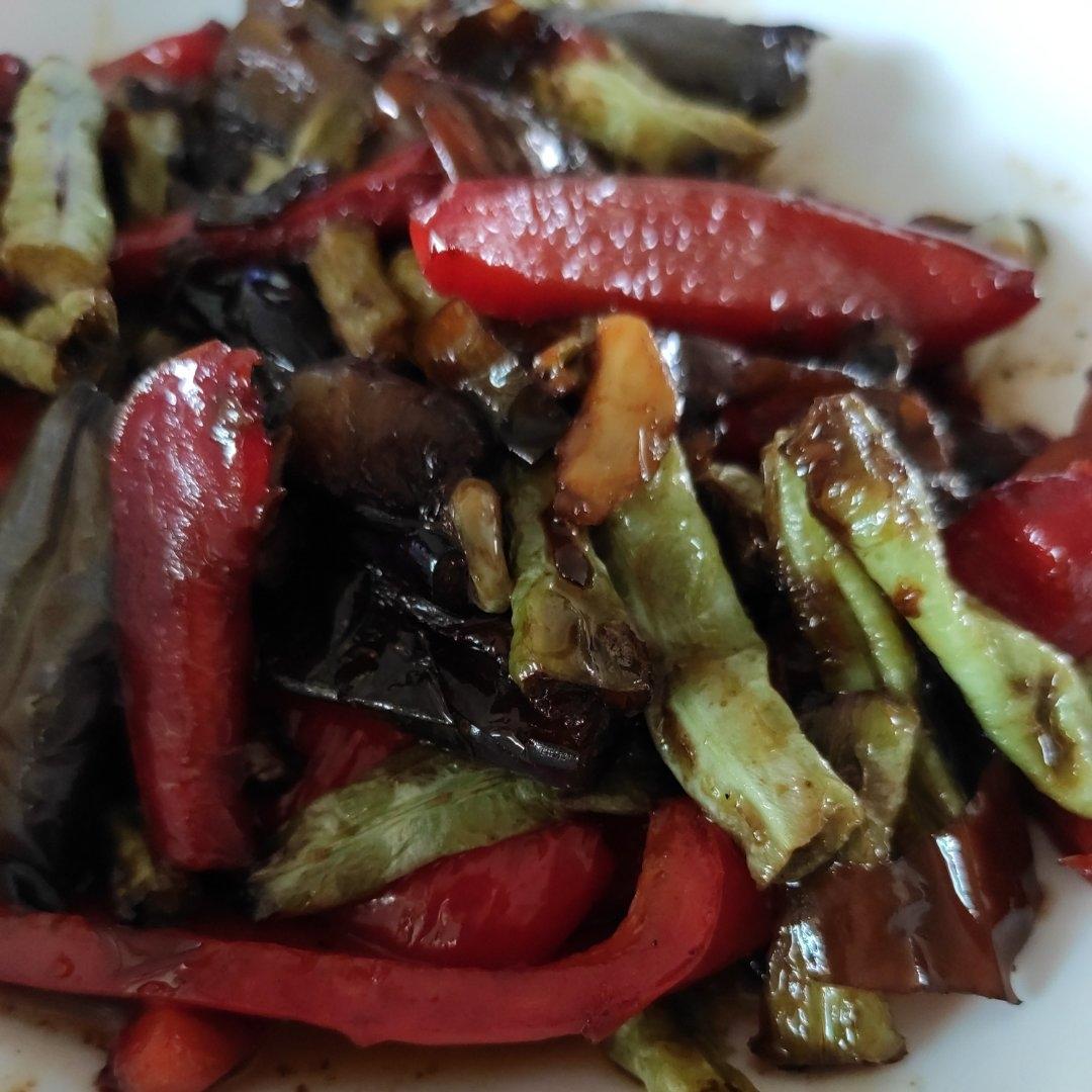 不油炸的茄子烧豆角