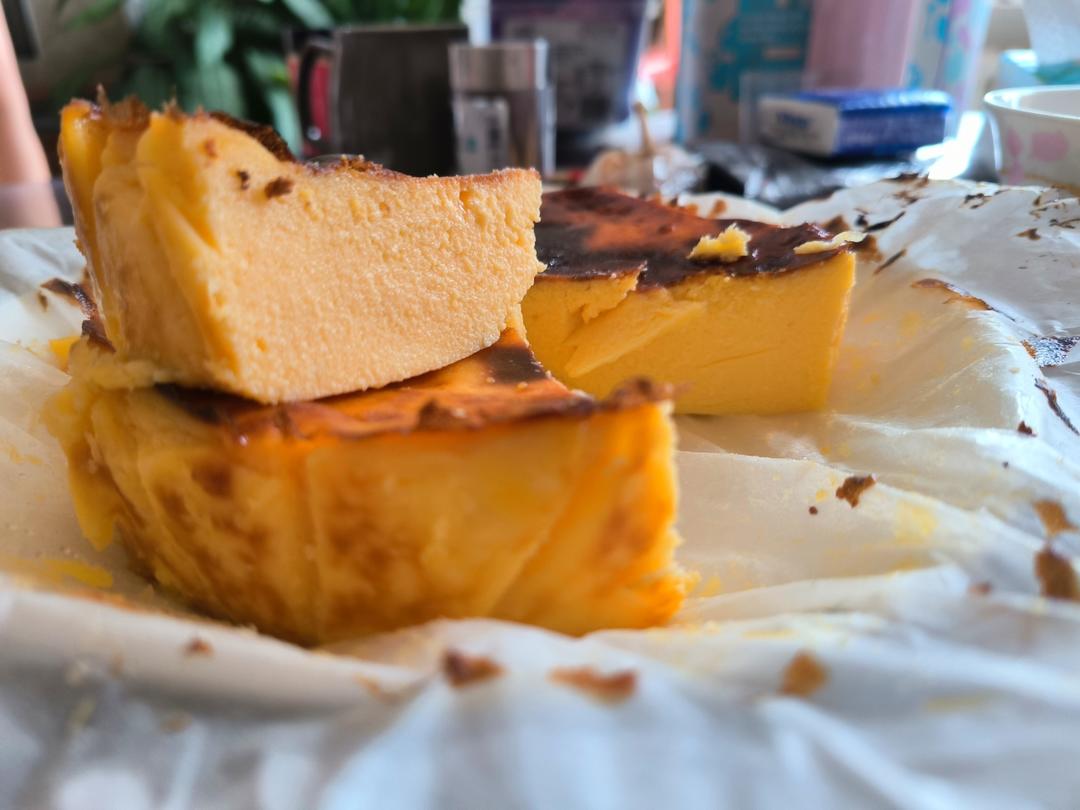 巴斯克芝士蛋糕-傻瓜操作【空气炸锅巴斯克】