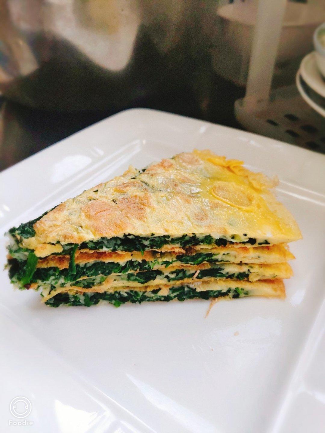 菠菜鸡蛋饼