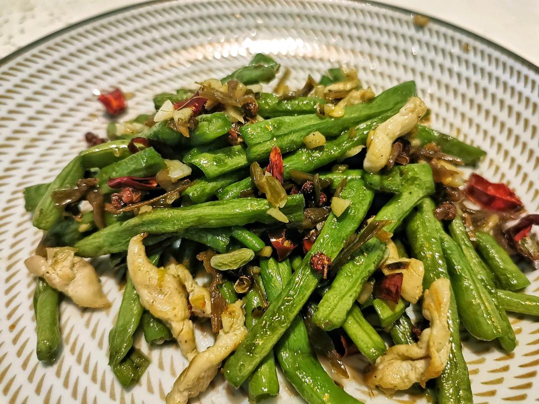 少油版干煸豇豆（一人份）
