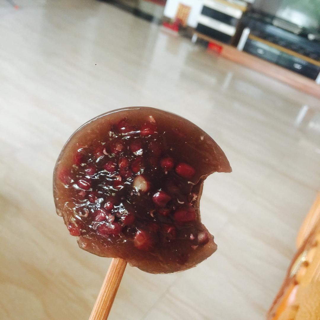 dearp69q做的红豆水晶钵仔糕