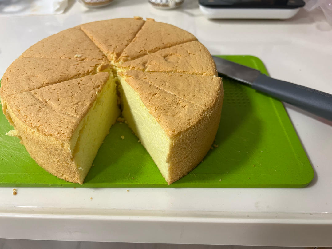 超柔软6寸戚风蛋糕(附8寸配方)零失败 超详细‼️含操作视频