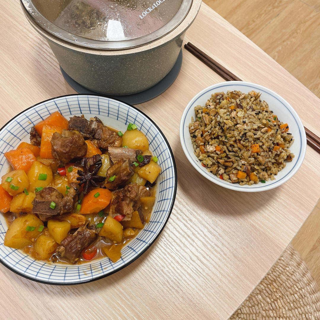 🔥巨好吃的红烧排骨炖土豆❗️懒人版轻松做拿手菜